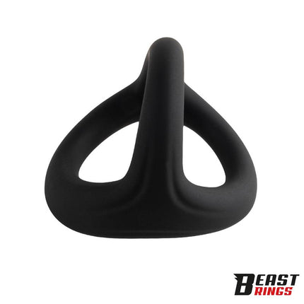 Triple Cock Ring Solid Silicone 44 38 35 mm Size M