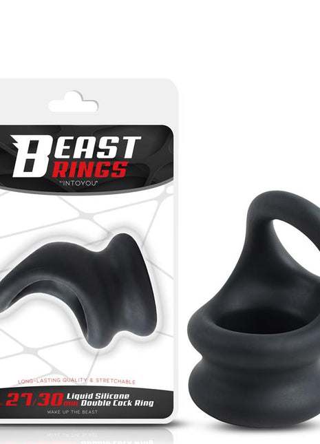 Double Penis Ring Liquid Silicone 27 30 mm