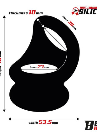Double Penis Ring Liquid Silicone 27 30 mm