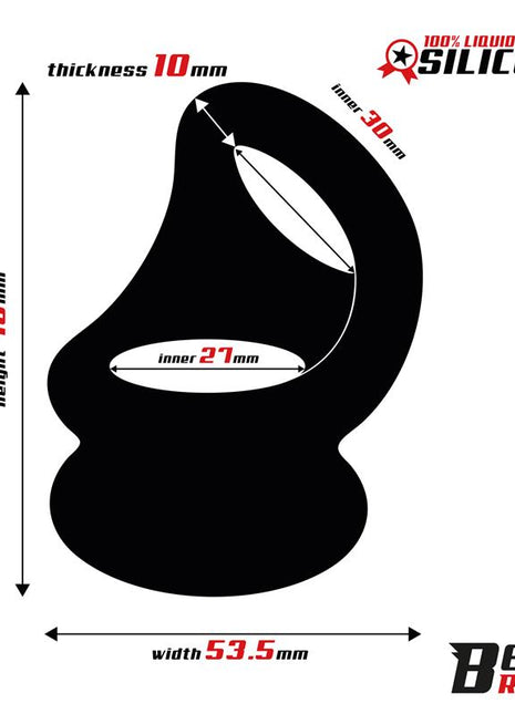 Double Penis Ring Liquid Silicone 27 30 mm