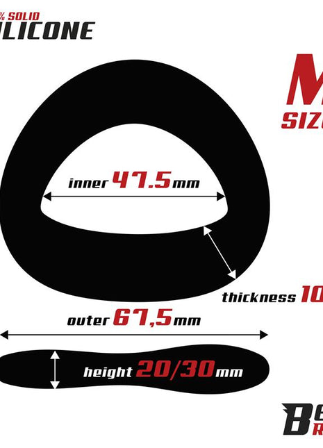 Penis Ring Solid Silicone 475 mm Size M