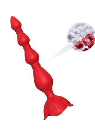 Vibrating Anal Beads with Rose Base