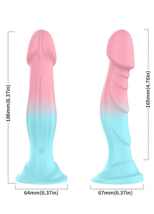 Vibrating Bicolor dildo