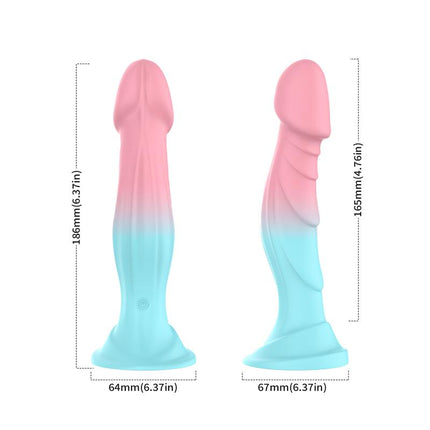 Vibrating Bicolor dildo