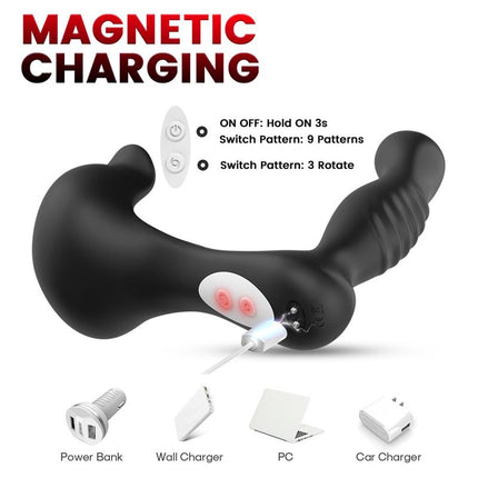 Prostate Massager 360 Rotation Testicles Stimulator