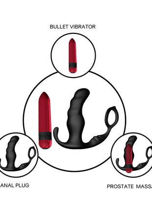 Two in one anal plug and Prostate massager with Vibration