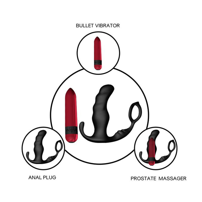 Two in one anal plug and Prostate massager with Vibration