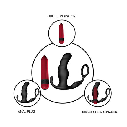 Two in one Anal Plug and Massager with Vibration