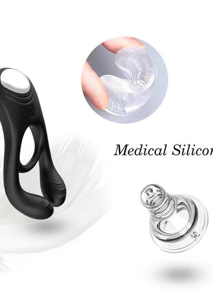 Vibrating Penis and Testicles Ring
