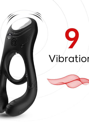 Vibrating Penis and Testicles Ring