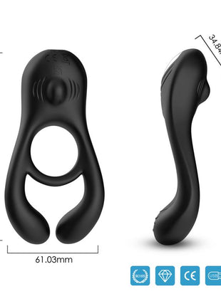 Vibrating Penis and Testicles Ring