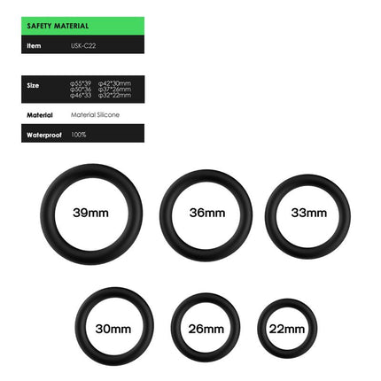 Set of 6 Penis Ring