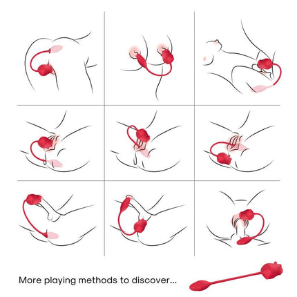 Rose with Licking and vibrating egg