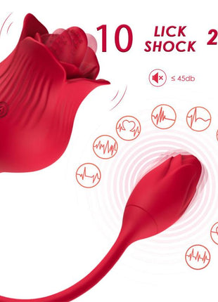 Rose with Licking and Vibrating egg USB