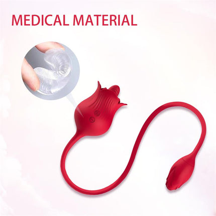 Rose with Licking and Vibrating egg USB
