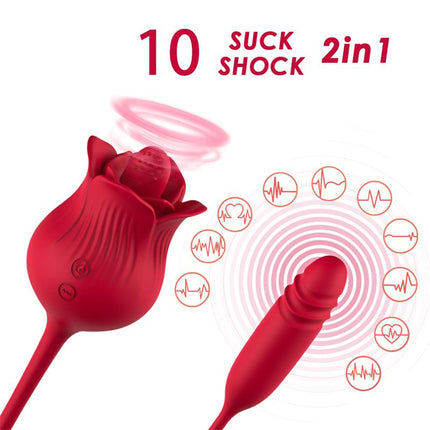 Vibrating Rose with Thrusting and Licking USB