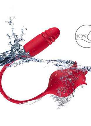 Vibrating Rose with Thrusting and Licking USB