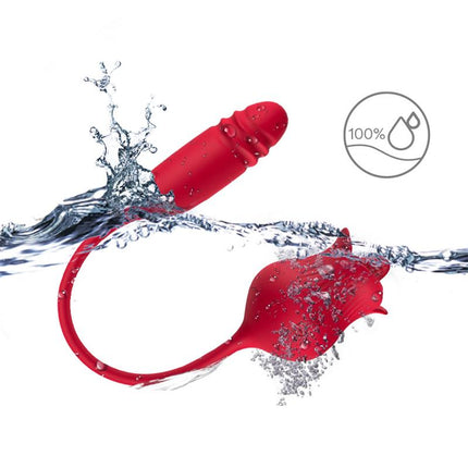 Vibrating Rose with Thrusting and Licking USB