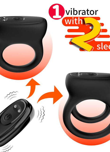 Vibrating cock ring set of 2