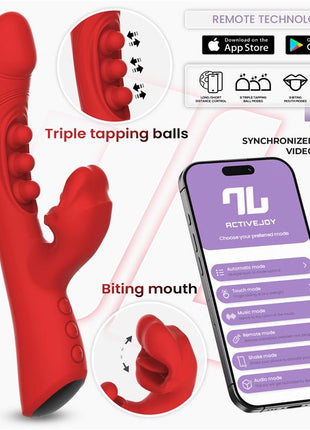 Trixy Vibrator with Tapping Biting and App