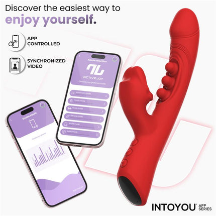 Trixy Vibrator with Tapping Biting and App