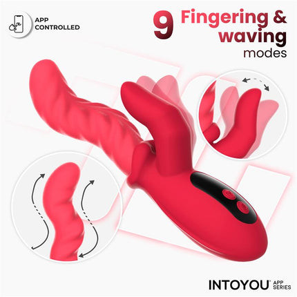 Tingly Vibrator with Finger Waving and App