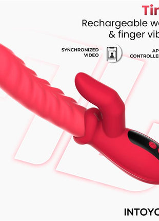 Tingly Vibrator with Finger Waving and App