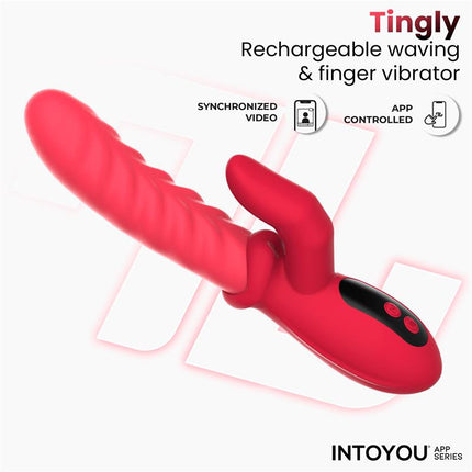Tingly Vibrator with Finger Waving and App
