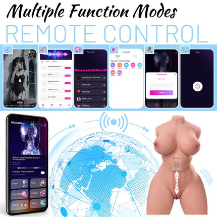 Alanna Thrusting Torso Masturbator with APP