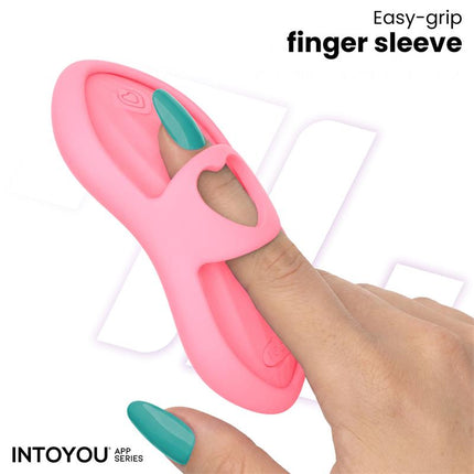 Laia Heated Finger Vibrator and App Pink