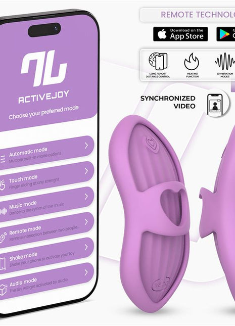 Laia Heated Finger Vibrator with App Lavender