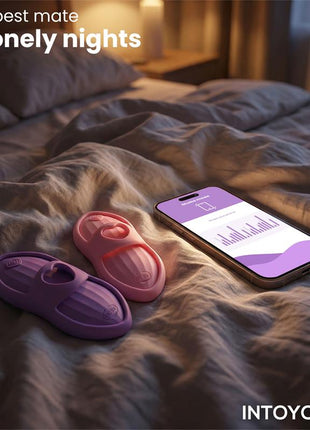 Laia Heated Finger Vibrator with App Lavender