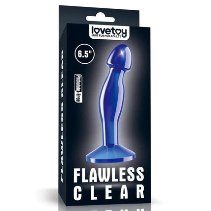 Butt Plug Flawless Clear Blue 6.5