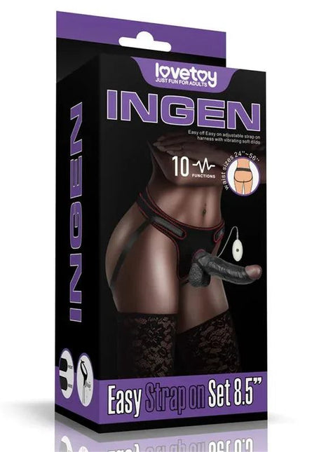 Adjustable Strap on with Dildo 8.5 10 Functions