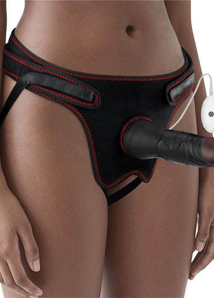 Adjustable Strap on with Dildo 10 Vibrations 7.5