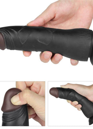 Adjustable Strap on with Dildo 10 Vibrations 7.5