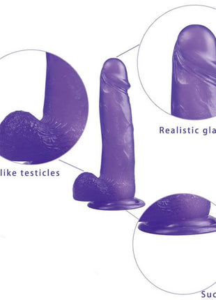 Dildo Jelly Studs 8 Purple