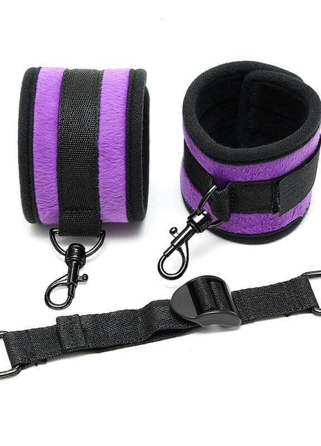 AnkleCuffs with Spreader Strap Adjustable Purple