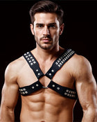 Adonis Chest Bondage Harness for Men Vegan Leather