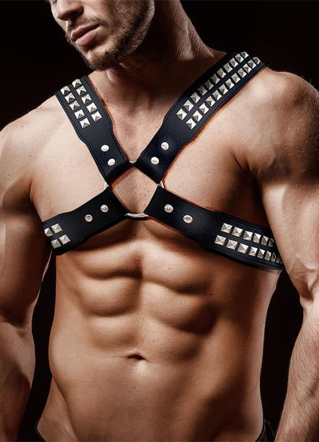Adonis Chest Bondage Harness for Men Vegan Leather