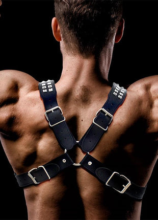 Adonis Chest Bondage Harness for Men Vegan Leather