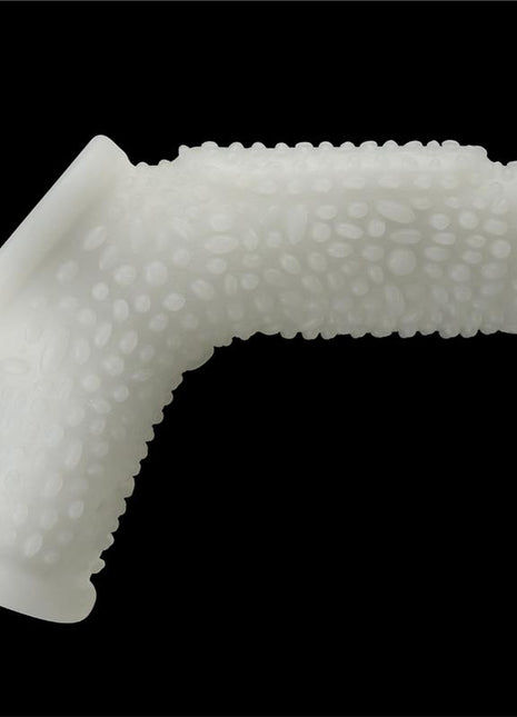 Penis and testicles sleeve with vibration Drip Knights