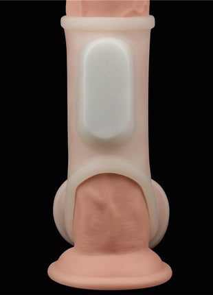 Penis and Testicles Sleeve with Vibration Silk Knights