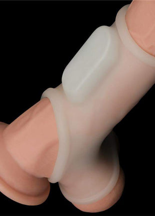 Penis and Testicles Sleeve with Vibration Silk Knights