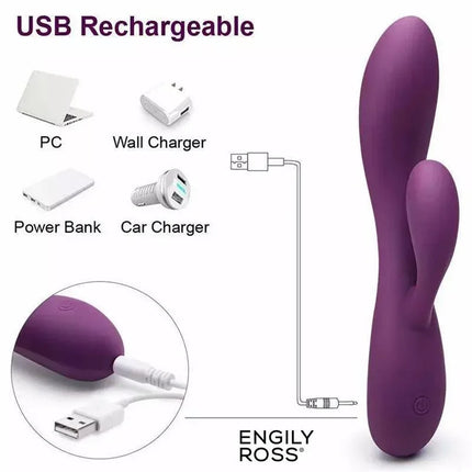 Bacall 3.0 Vibe Injected Double Motor Liquified Silicone USB