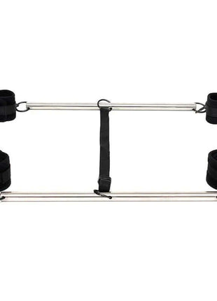 Double Spreader Bar with Cuffs Adjustable Black