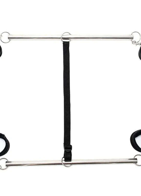 Double Spreader Bar with Cuffs Adjustable Black