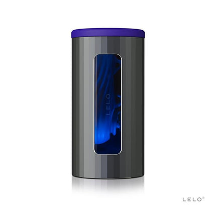 F1S V2X Male Masturbator in blue with flexible sleeve and dual motors for enhanced stimulation