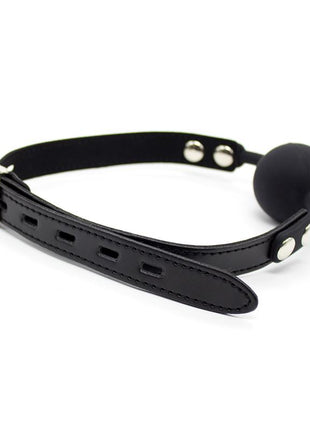 Silicona Ball Gag 4 cm with Padlock Black
