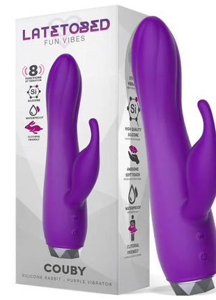 Couby Silicone Rabbit Purple Vibrator
